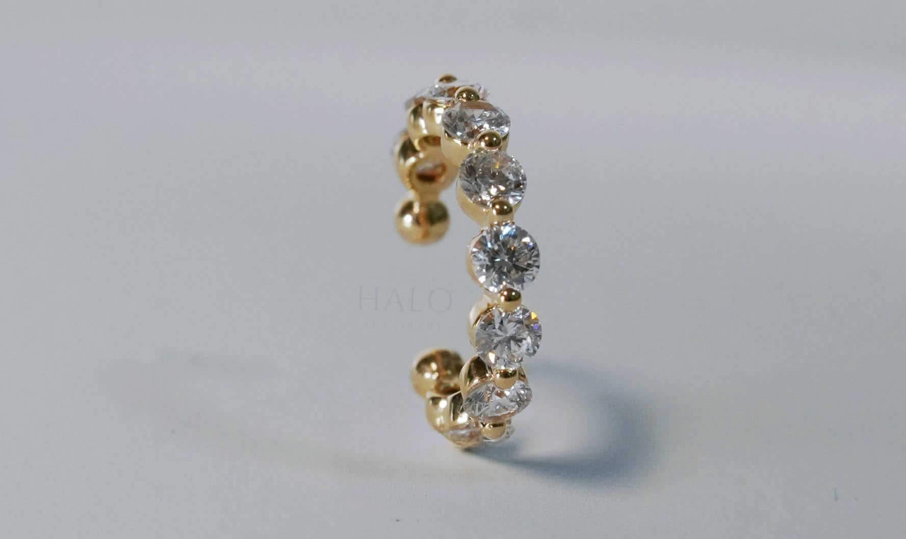 單爪鑽石耳骨夾