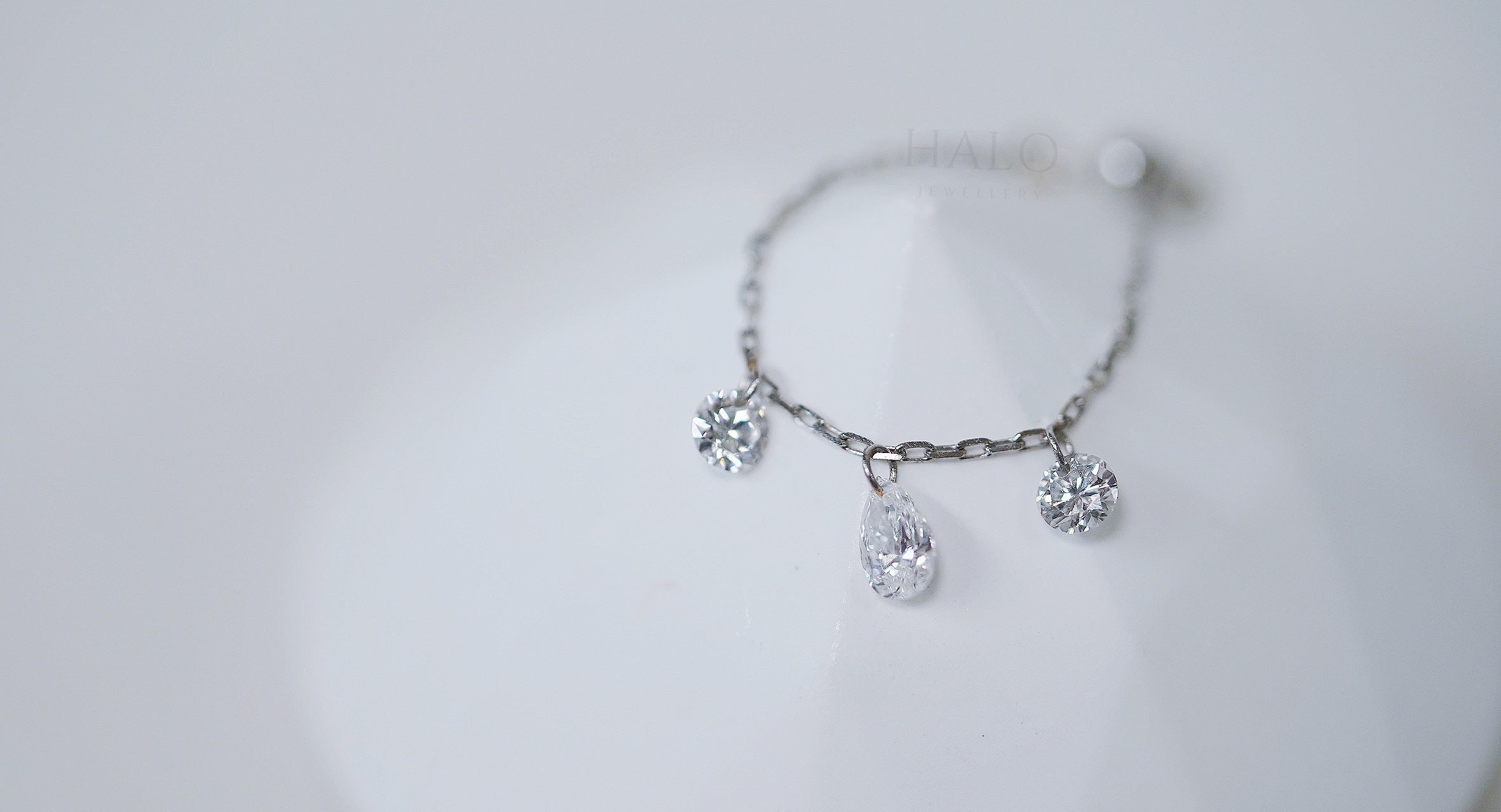 訂製懸浮鑽石鏈戒