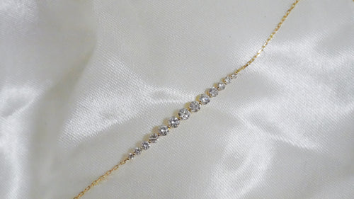 兩爪漸變鑽石手鏈