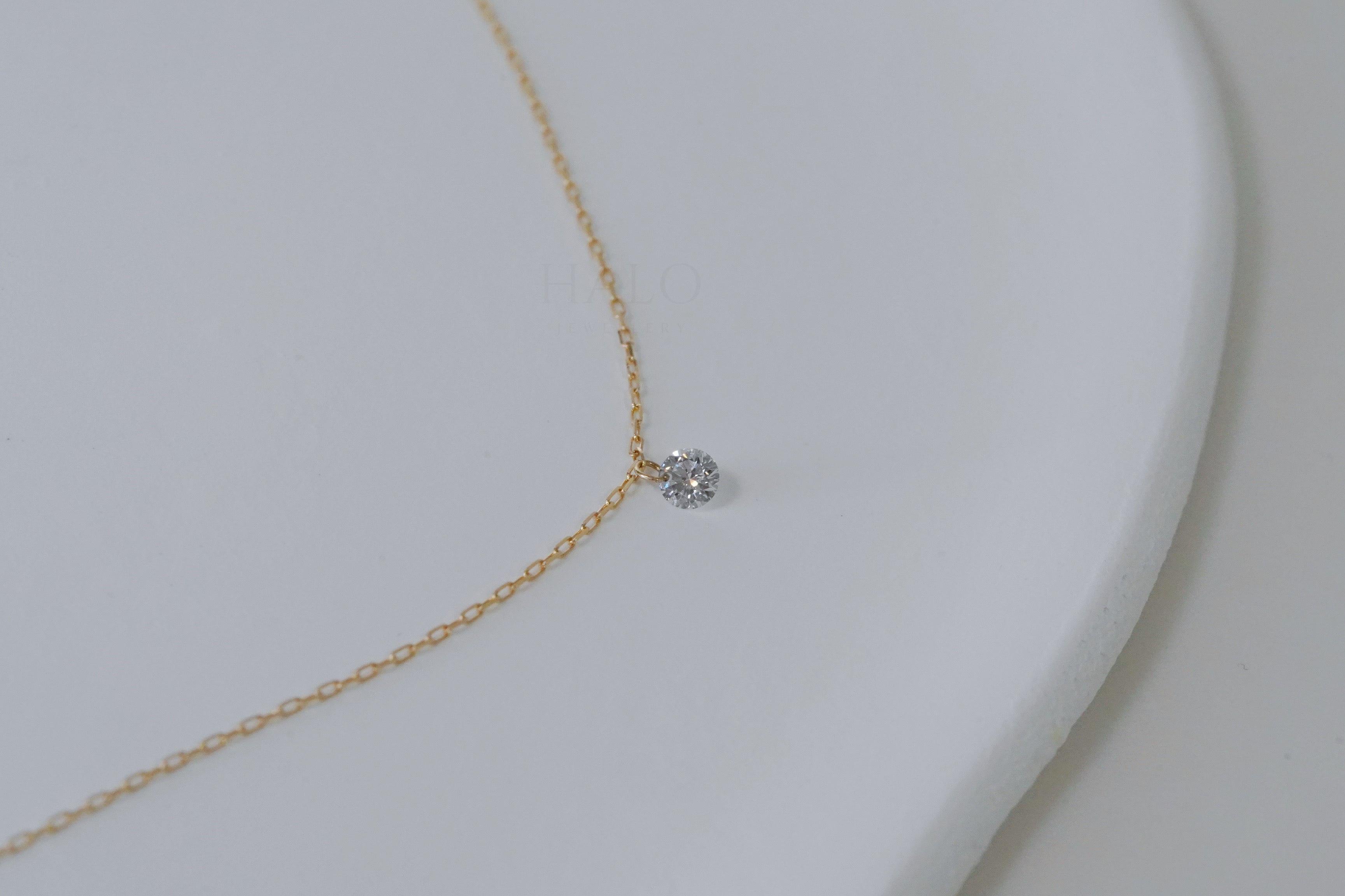 懸浮鑽石手鏈 (單粒）