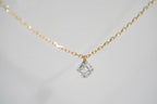 •單粒懸浮鑽石頸鏈•