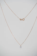 •單粒懸浮鑽石頸鏈•